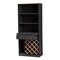 Baxton Studio Mattia Modern Dark Grey and Oak Finished Wood Wine Cabinet 150-9002 - alternate 3